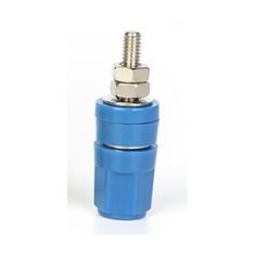 Terminal banana 4 mm azul M4&times;36 em cobre puro 20 A
