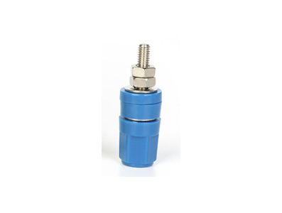Terminal banana 4 mm azul M4&times;36 em cobre puro 20 A - Imagem 1