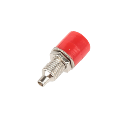 Soquete de painel vermelho 312, banana f&ecirc;mea 4 mm e binding post 7,5 mm