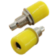 Conector banana 4 mm amarelo, soquete para painel 7,5 mm - Thumb - 1
