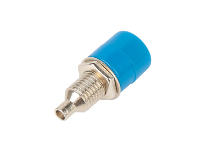 Soquete banana 4 mm para painel 7,5 mm, azul - Imagem 1