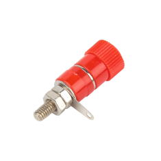 Conector banana JS-910B 4 mm 8 mm vermelho