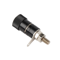 Soquete banana Jack JS-910B Preto 4 mm e 8 mm