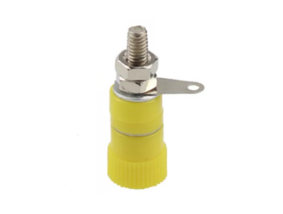 Soquete Jack Banana JS-910B 4 mm Amarelo, 8 mm - Imagem 1