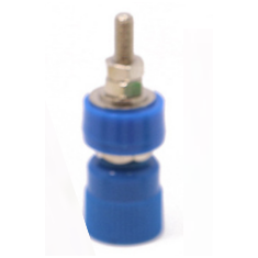 Soquete banana S4828 em lat&atilde;o azul M4 24 A 30 a 60 V