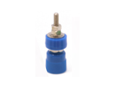 Soquete banana S4828 em lat&atilde;o azul M4 24 A 30 a 60 V - Imagem 1