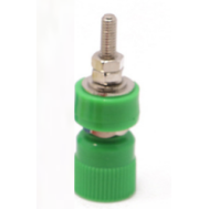 Soquete banana verde S4828 lat&atilde;o M4 24A 30-60V