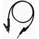 Cabo de teste 1 m preto de dupla extremidade com plug banana 4 mm e garra jacar&eacute; 15 A - Thumb - 1