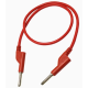 Cabo banana duplo 4 mm 50 cm 15 A vermelho - Thumb - 1