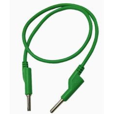 Cabo banana duplo 4 mm 50 cm 15 A verde