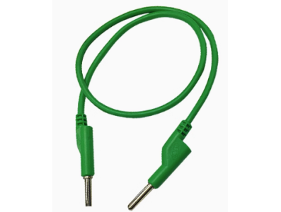 Cabo banana duplo 4 mm 50 cm 15 A verde - Imagem 1