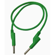 Cabo banana duplo 4 mm 50 cm 15 A verde
