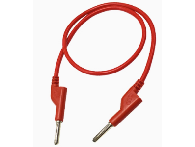 Cabo banana duplo 4 mm 1 m vermelho 15 A - Imagem 1