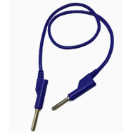 Cabo banana duplo 4 mm 1 m azul 15 A