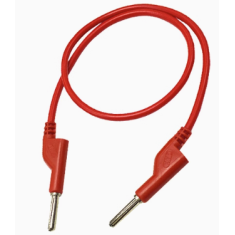 Cabo banana duplo 4 mm 1,5 m vermelho 15 A