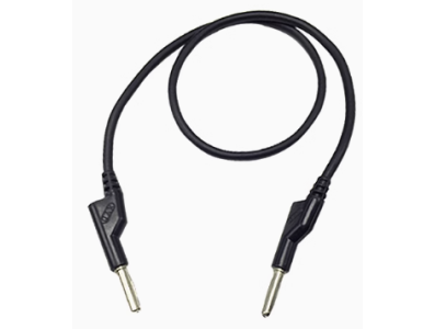 Cabo banana duplo 4 mm 1,5 m 15 A preto - Imagem 1