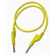 Cabo banana duplo 4 mm 1,5 m amarelo 15 A - Thumb - 1
