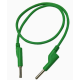 Cabo banana duplo 4 mm 1,5 m verde 15 A - Thumb - 1
