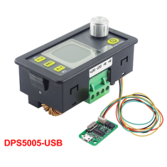 M&oacute;dulo fonte DC-DC step-down RD DPS5005 com comunica&ccedil;&atilde;o, controle de tens&atilde;o e corrente e volt&iacute;metro 50V 5A