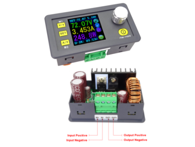 RD DPS8005 M&oacute;dulo Fonte Conversor Buck Program&aacute;vel 80V 5A com Volt&iacute;metro e Amper&iacute;metro, Sa&iacute;da CV/CC - Imagem 1