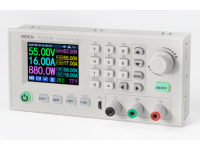 RD RD6018 M&oacute;dulo Conversor Buck DC-DC Step-Down 60V 18A 800W com USB, WiFi e Mult&iacute;metro e Fonte AC-DC - Imagem 1