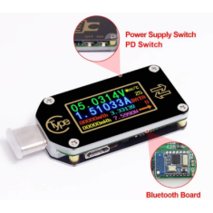 RD TC66C Testador USB-C PD Trigger Volt&iacute;metro e Amper&iacute;metro 2 vias