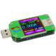 RD UM24 APP USB 2.0 LCD Volt&iacute;metro Amper&iacute;metro Medidor de Tens&atilde;o e Corrente para Carga de Bateria Mult&iacute;metro Testador de Cabos - Thumb - 1