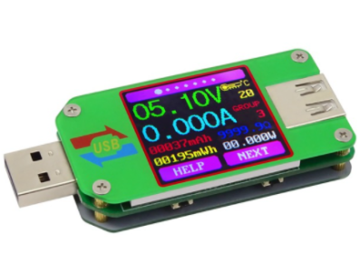 RD UM24 APP USB 2.0 LCD Volt&iacute;metro Amper&iacute;metro Medidor de Tens&atilde;o e Corrente para Carga de Bateria Mult&iacute;metro Testador de Cabos - Imagem 1