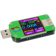 RD UM24 APP USB 2.0 LCD Volt&iacute;metro Amper&iacute;metro Medidor de Tens&atilde;o e Corrente para Carga de Bateria Mult&iacute;metro Testador de Cabos