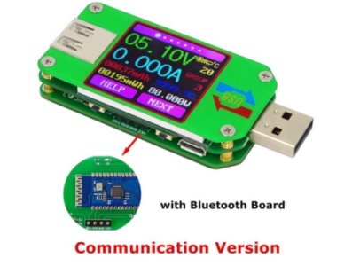 RD UM24C Medidor USB 2.0 com display LCD, volt&iacute;metro e amper&iacute;metro, medidor de tens&atilde;o e corrente de carga de bateria, mult&iacute;metro - Imagem 1