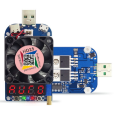 RD HD25 Trigger Carga Eletr&ocirc;nica USB Resistor de Descarga Teste de Bateria QC2.0/QC3.0 Corrente e Tens&atilde;o Ajust&aacute;veis 4A 25W