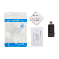 Testador USB KWS-MX18L, tela colorida, preto, instrumento de medi&ccedil;&atilde;o