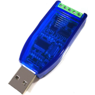 M&oacute;dulo de comunica&ccedil;&atilde;o isolado grau industrial USB para RS232/RS485 5V, conversor de porta serial com prote&ccedil;&atilde;o TVS CH340