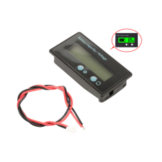 Indicador de N&iacute;vel de Carga 12V a 84V GY-6GS, Display Verde para Baterias de L&iacute;tio e Chumbo-&aacute;cido
