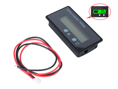 Medidor de energia GY-6GS para baterias 12&ndash;84V, 3&ndash;24 s&eacute;ries, display verde com autoajuste - Imagem 1