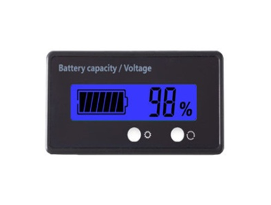 Medidor de Pot&ecirc;ncia Azul 12V-84V para Baterias Chumbo-&Aacute;cido e L&iacute;tio 3-24 S&eacute;ries com Display e Ajuste Autom&aacute;tico - Imagem 1