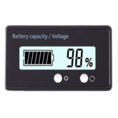 Medidor de pot&ecirc;ncia com display branco 12V&ndash;84V para baterias chumbo-&aacute;cido e l&iacute;tio, 3&ndash;24 strings, ajuste autom&aacute;tico