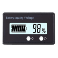 Medidor de pot&ecirc;ncia com display branco 12V&ndash;84V para baterias chumbo-&aacute;cido e l&iacute;tio, 3&ndash;24 strings, ajuste autom&aacute;tico