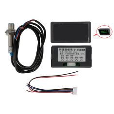 Green Kit Tac&ocirc;metro Digital de Frequ&ecirc;ncia 4 LEDs Alta Precis&atilde;o RPM 10-9999 R/M DC 8-24V