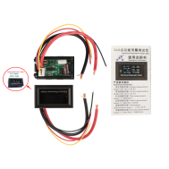 Medidor digital OLED 100V 20A, amper&iacute;metro e volt&iacute;metro com medi&ccedil;&atilde;o de pot&ecirc;ncia, tempo, capacidade, energia e temperatura