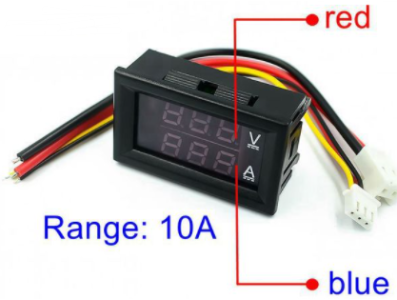 Display LED duplo 0,28" para medidor digital de tens&atilde;o e corrente DC 0-100V, painel e amplificador digital - Imagem 1