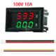 Display LED duplo 0,28" para volt&iacute;metro e amper&iacute;metro digital DC 0-100V 10A, painel de medi&ccedil;&atilde;o - Thumb - 1