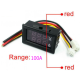 Display duplo LED 0,28" para medidor digital de tens&atilde;o e corrente DC 0-100 V 100 A, painel e amplificador - Thumb - 1