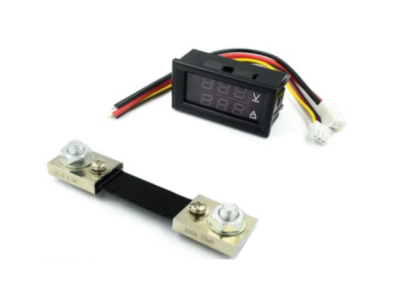 Display dual LED 0,28'' para instrumento medidor digital de tens&atilde;o e corrente DC 0-100V 100A, amplificador de painel - Imagem 1
