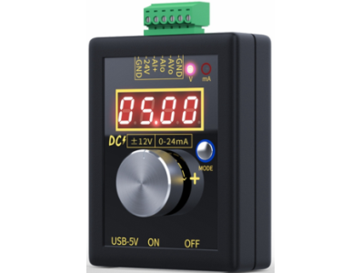 SG-002 Gerador de Sinal Anal&oacute;gico Port&aacute;til &plusmn;12V/0-24mA, Simulador e Calibrador de Tens&atilde;o e Corrente com Bateria Recarreg&aacute;vel - Imagem 1