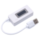Testador USB branco com detector de corrente, volt&iacute;metro e tela LCD - Thumb - 1