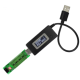 Testador USB preto com fun&ccedil;&atilde;o de carga, detector de corrente e volt&iacute;metro com tela LCD, instrumento de medi&ccedil;&atilde;o - Thumb - 1