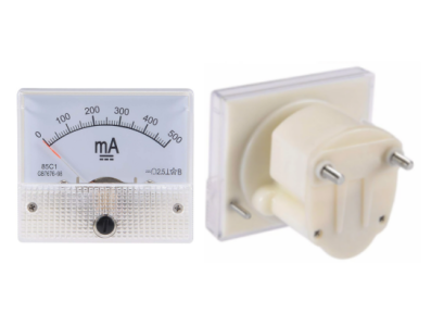 Amper&iacute;metro anal&oacute;gico 85C1-A DC 0 a 50 mA (ponteiro) - Imagem 1