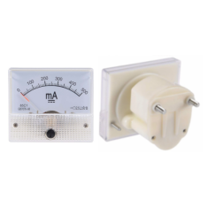 Amper&iacute;metro 85C1-A DC com ponteiro 0 a 500 mA