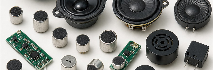 Alto-falantes, Microfones e Buzzers